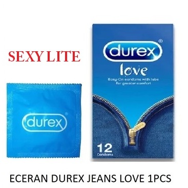 ECERAN DUREX JEANS LOVE 1PCS Kondom Durex Love Eceran 1Pcs Sachet Condom Dengan Extra Pelumas SERBA 