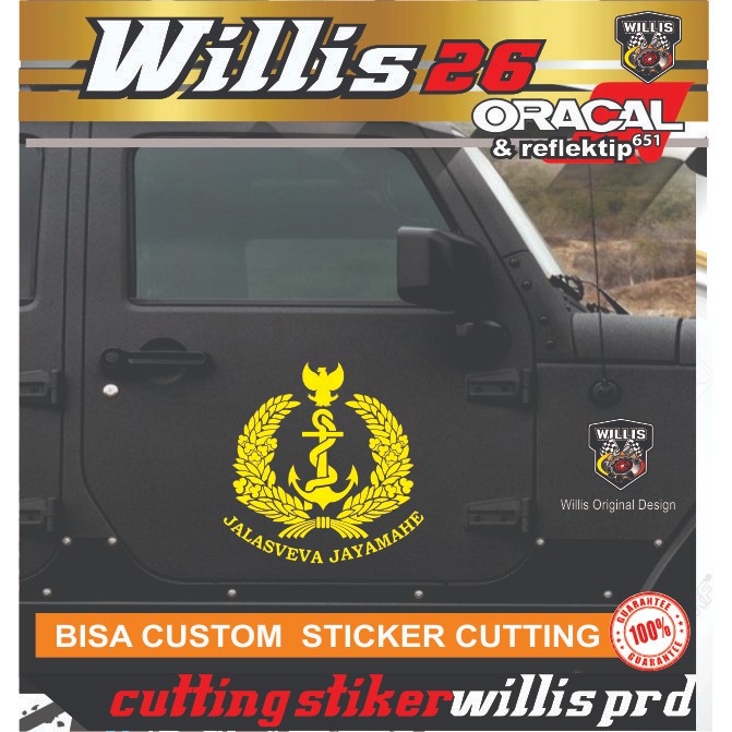 STICKER CUTTING TNI AL STIKER MOBIL KEREN