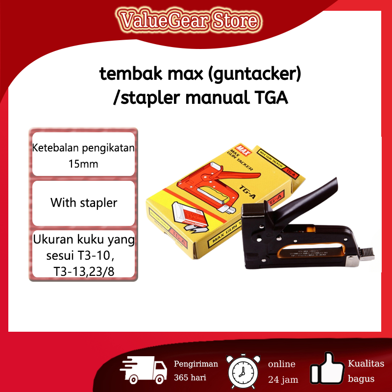 

TG-A Staples Tembak Gun Tacker T3-10MB Stapler Jok Staples Perekat Guntacker alat Stapler tembak