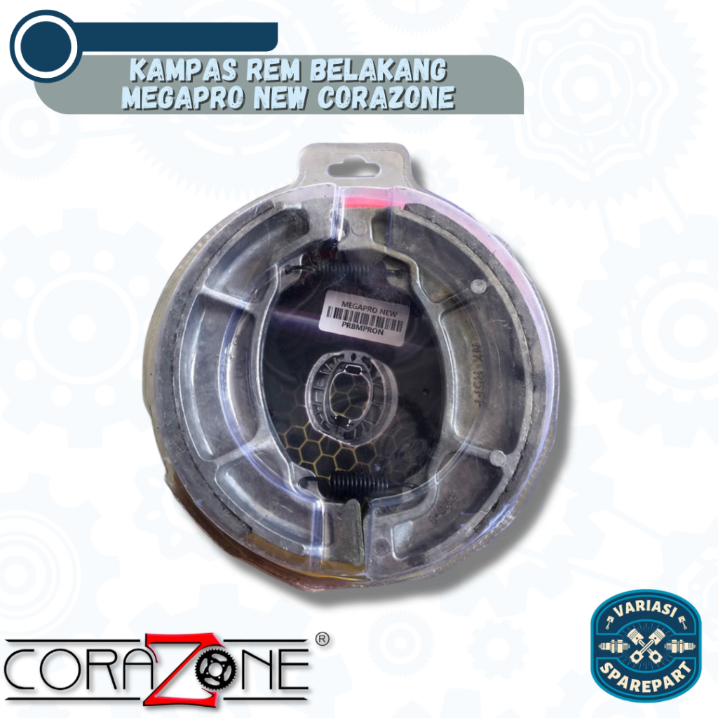 Kampas Rem Belakang Kampas Rem Tromol Honda Megapro New Merk Corazone