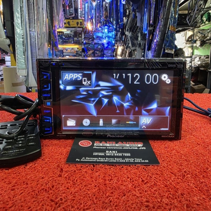 Head Unit Pioneer AVH-X1750DVD MIXTRAX USB CD Aux Radio FM AM sudah dipasang Bluetooth