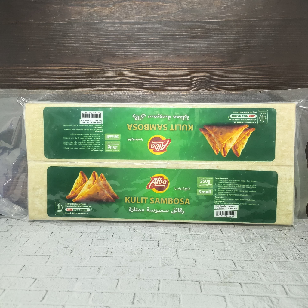 

ALBA FOOD KULIT SAMBOSA SMALL ISI 50L