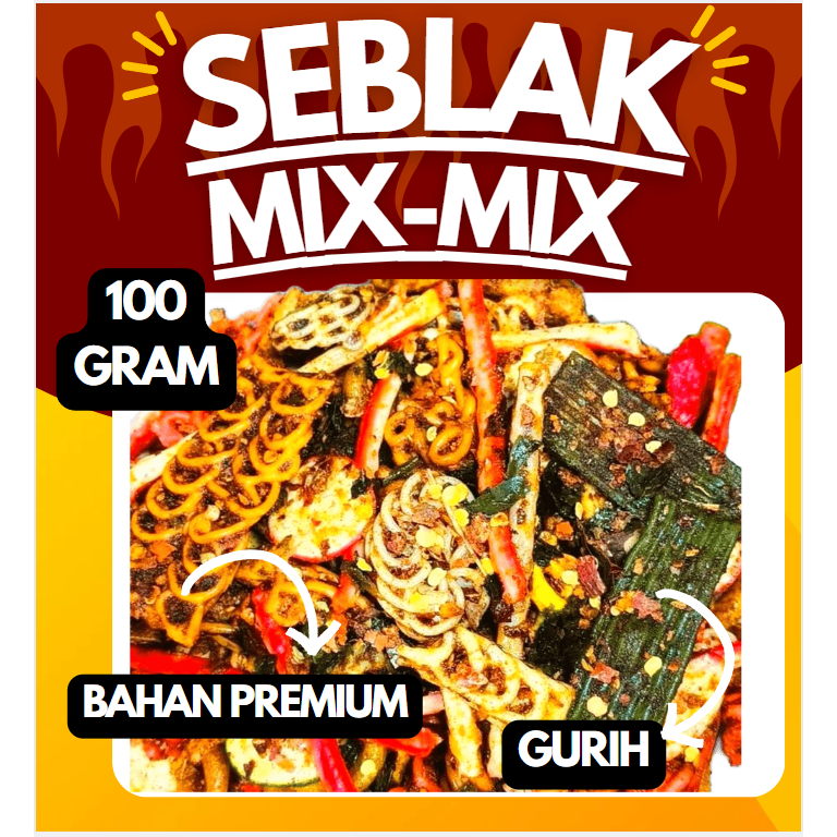 

100GR KERUPUK SEBLAK CAMPUR/ MIX DAUN JERUK VIRALL