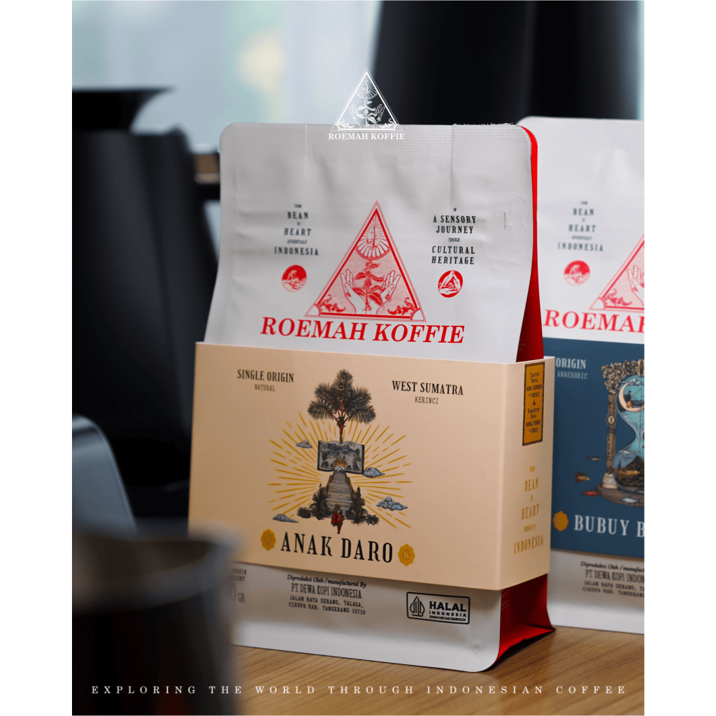 

Roemah Koffie Premium Biji Kopi Full 100% Arabica Kerinci Natural Anak Daro - Espresso Roast Fresh - Single Origin