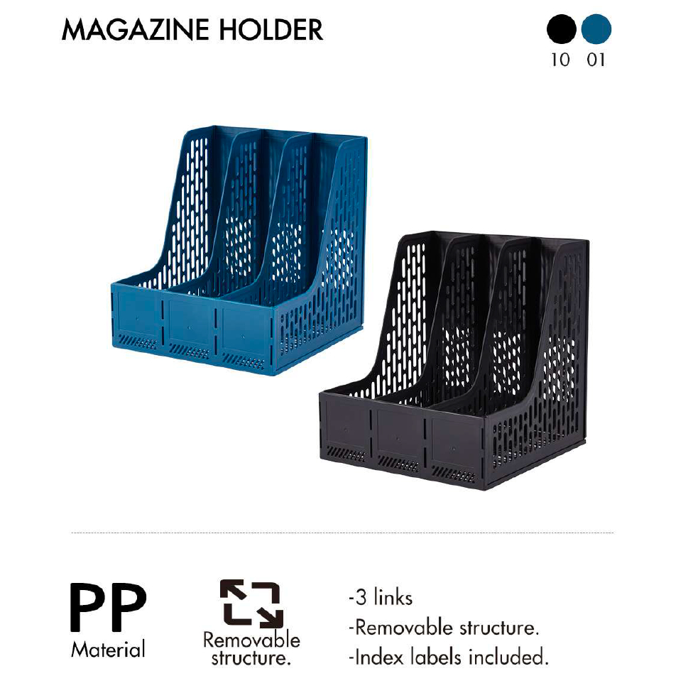 

Magazine Holder/ Box File Keranjang Bantex Bantex BJ7643 [Per 1 Pcs]