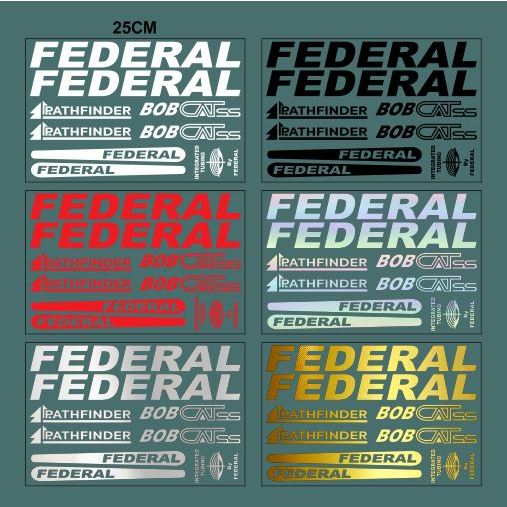 Cutting Sticker Sepeda FEDERAL BOBCAT SS PATHFINDER BOB CAT SS Panjang 25CM 1set