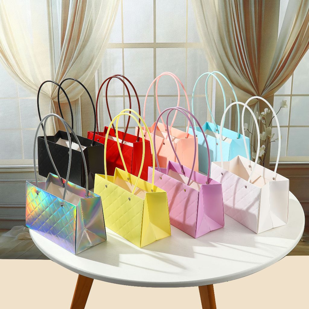 

Flower Packing Paper Bag Gift Box Tas Bouquet Flower Handbag