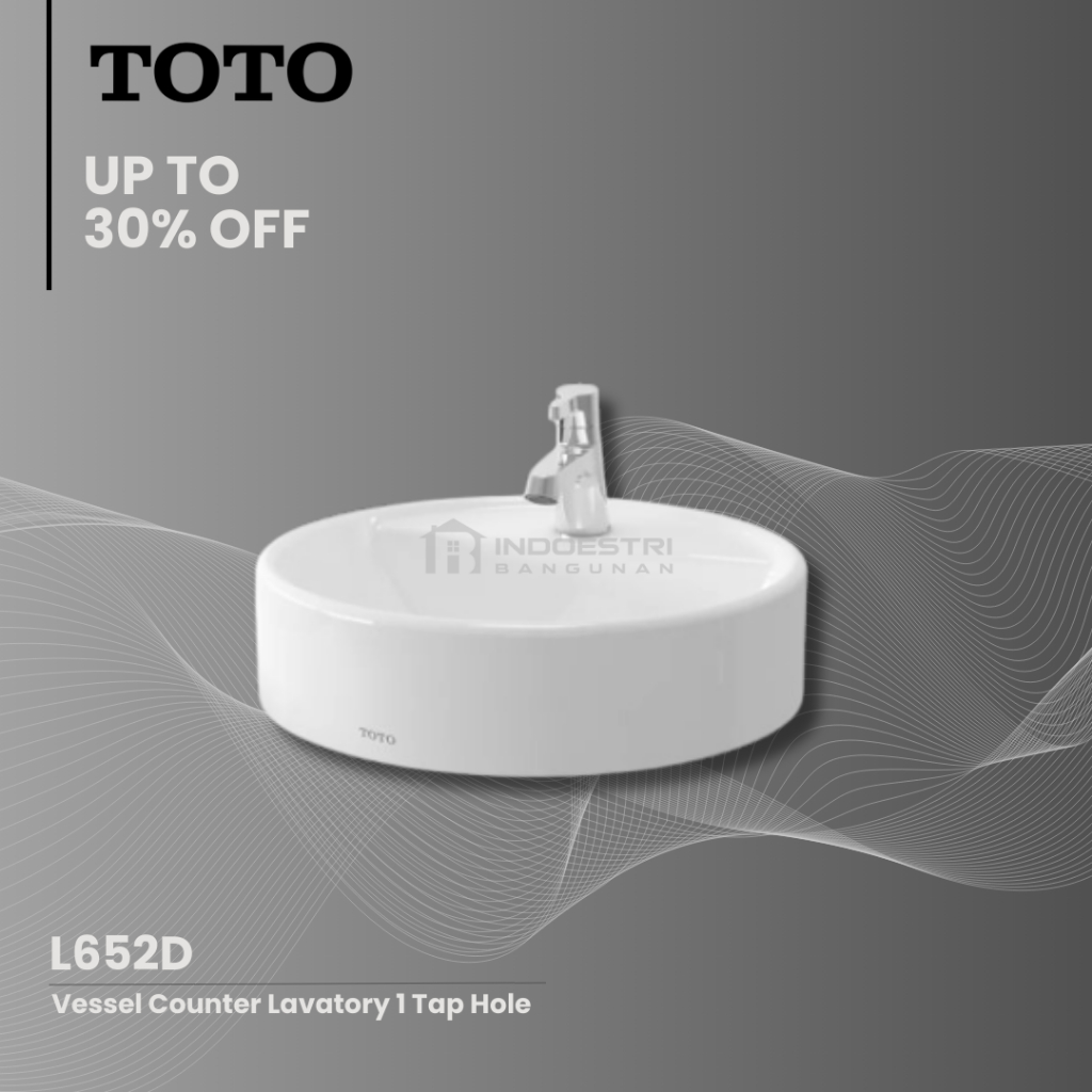 Wastafel TOTO L 652 D / Wastafel Meja TOTO (Body Only)