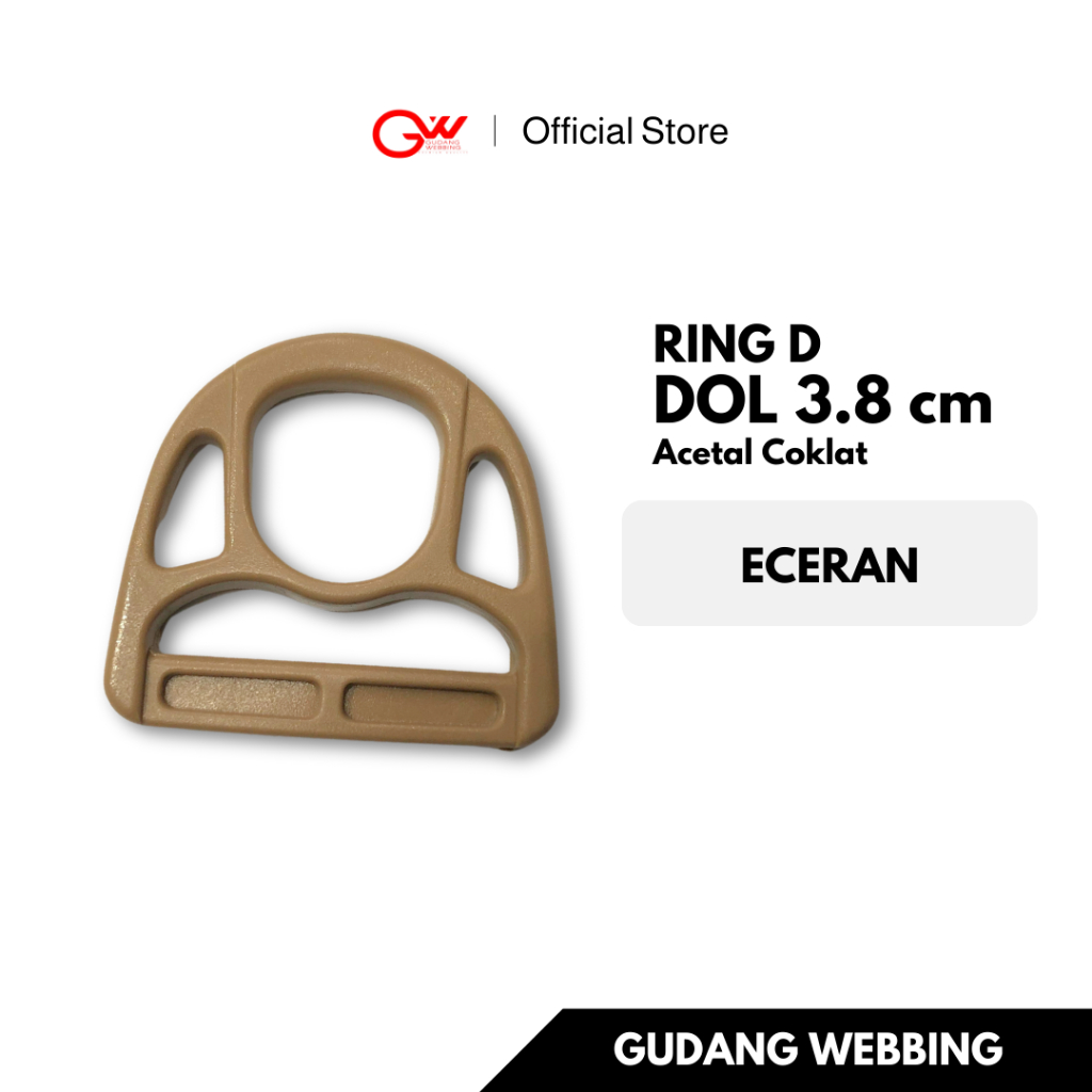 RING D TAWON / RING D PLASTIK / RING D 3,8 CM / DOL 3,8 CM ACT CREAM - ECERAN