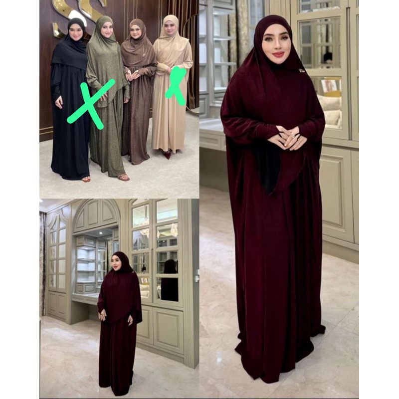 Set bergo shimer Shellasaukia original