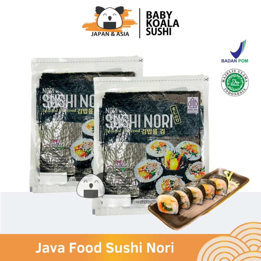 

JAVA SUPER FOOD Nori Sushi Gold 10 Lembar Halal | Seaweed Rumput Laut Sushi