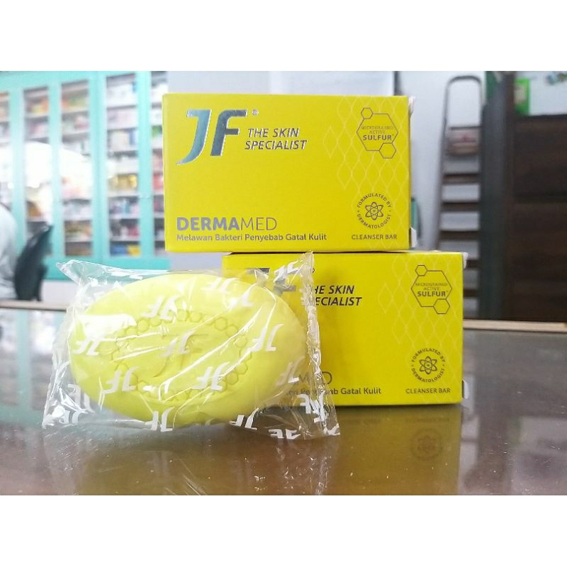 SABUN JF SULFUR DERMAMED 90 GR | SABUN UNTUK KULIT GATAL