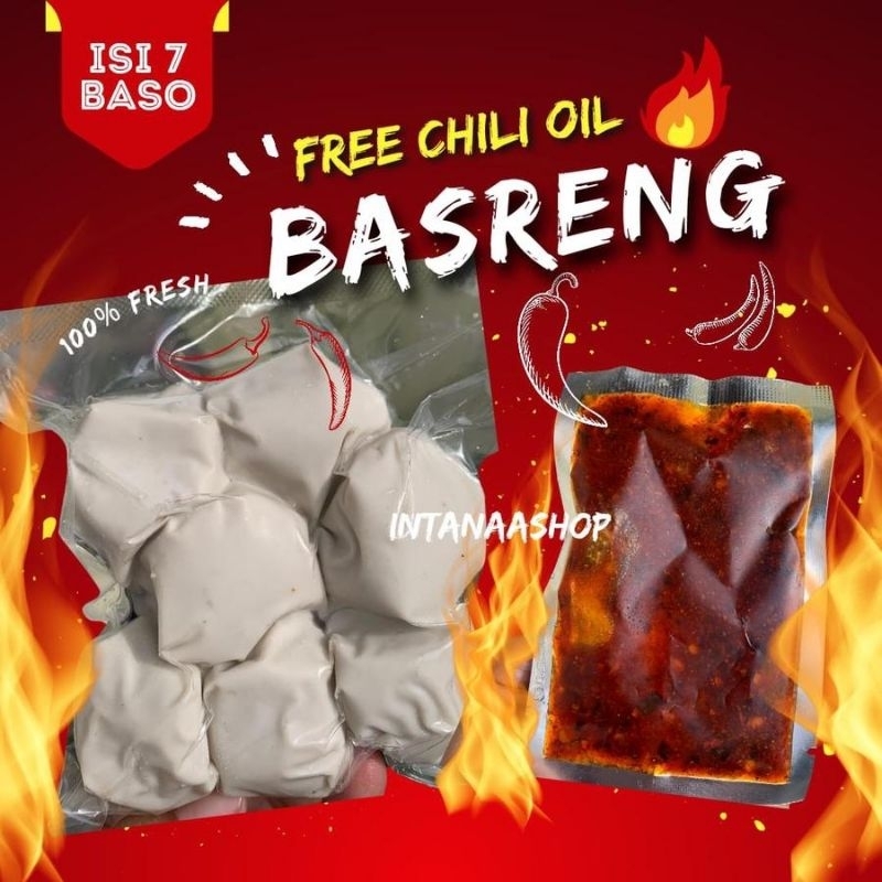 

BASRENG MENTAH + CHILI OIL VACUM - CHILIOIL SACHET
