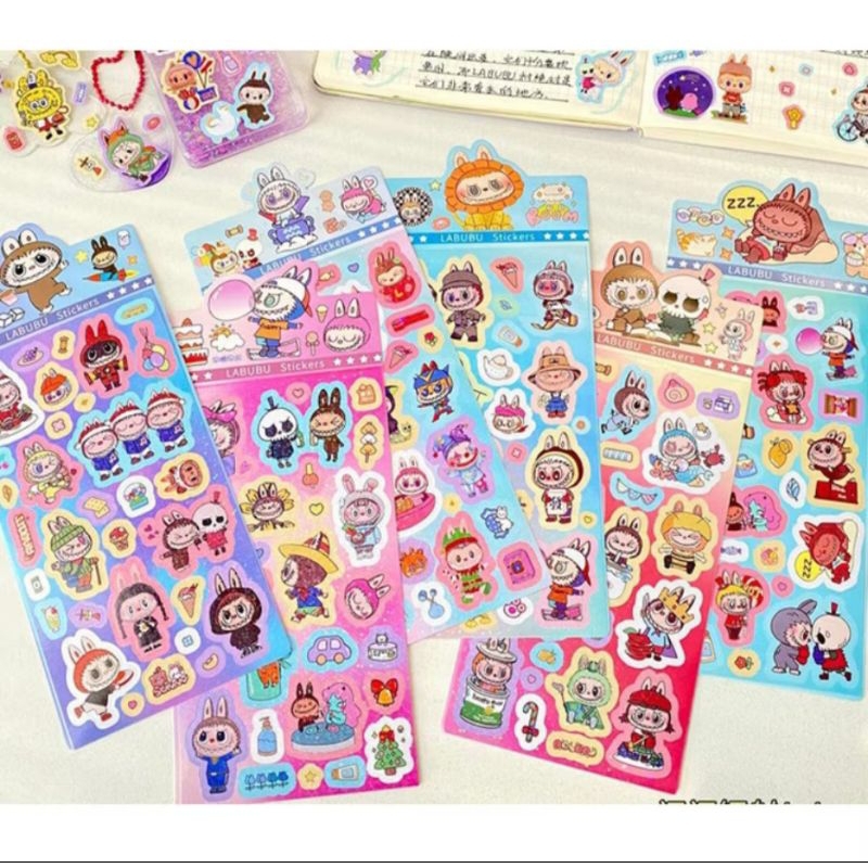 

J5 - STIKER KARAKTER KARTUN HOLOGRAM GLITTER/STICKER MOTIF LUCU