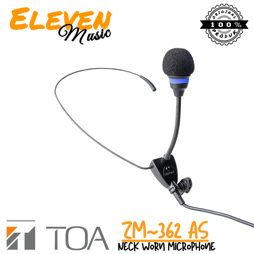 Toa ZM-362-AS Neck Worn Microphone ZM362AS Mic Condenser Leher