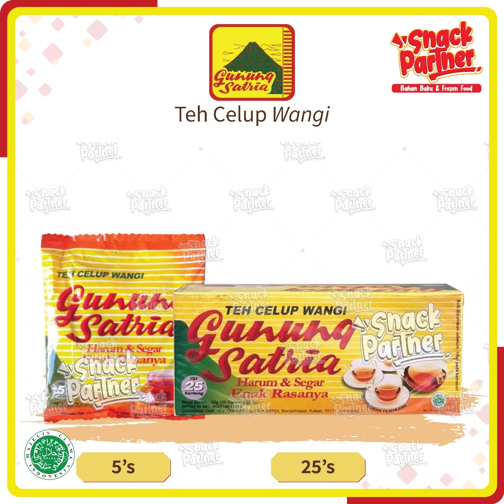 

GUNUNG SATRIA - TEH SEDUH CELUP WANGI - SACHET | 25's / BOX Tea