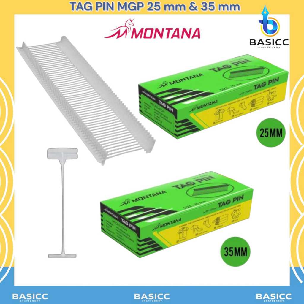 

Montana Tag Pin Refill / Isi Ulang Tag Gun Penanda | @1Box=5.000 Pcs
