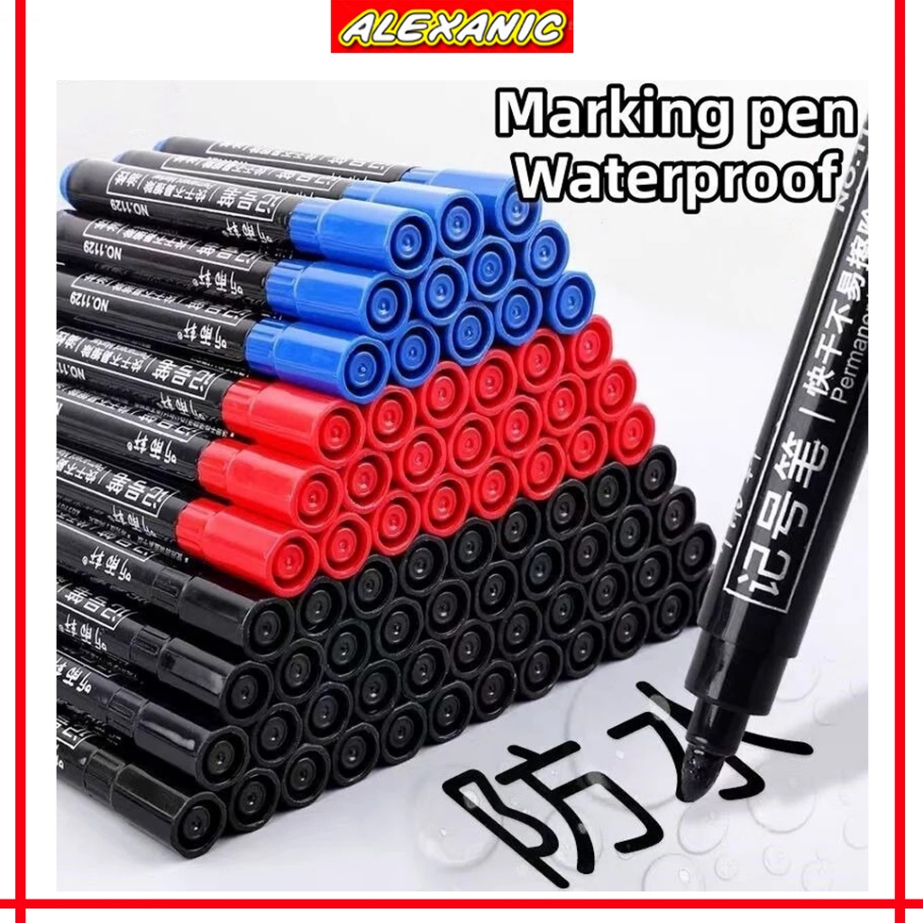 

Spidol Permanent Marker | Spidol Permanen Tahan Air | Spidol Permanent Hitam Biru Merah