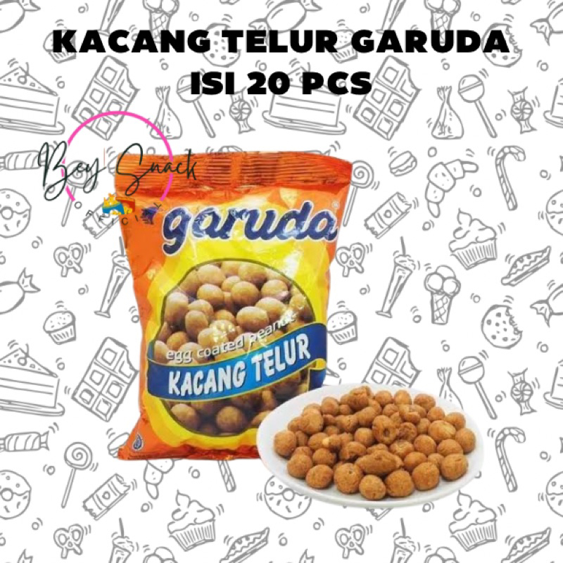 

KACANG TELUR GARUDA- 16 gr ( ISI 20 PCS)