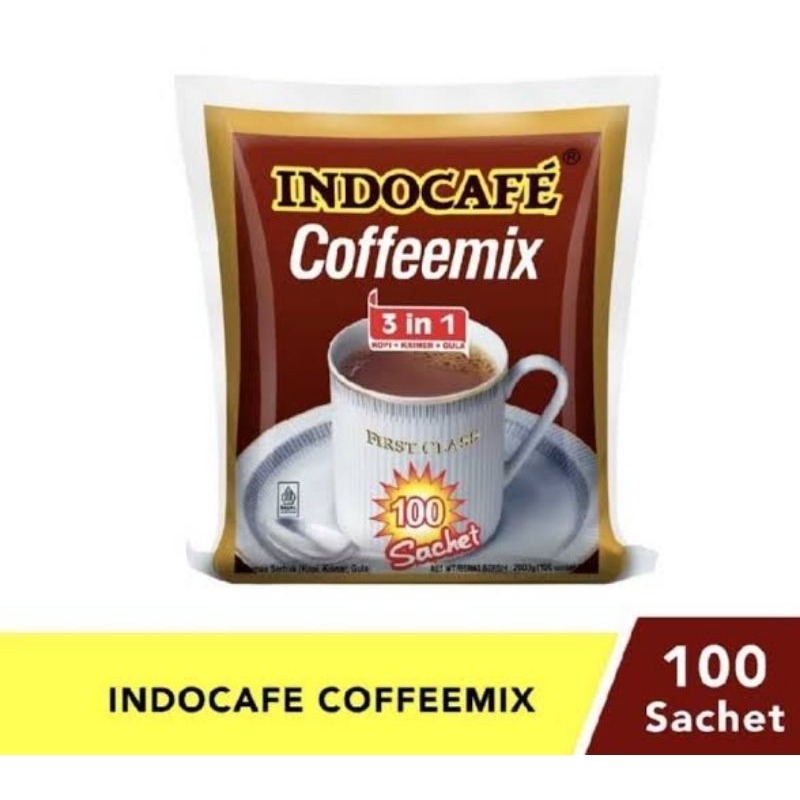 

INDOCAFE COFFEEMIX ISI 100 PCS
