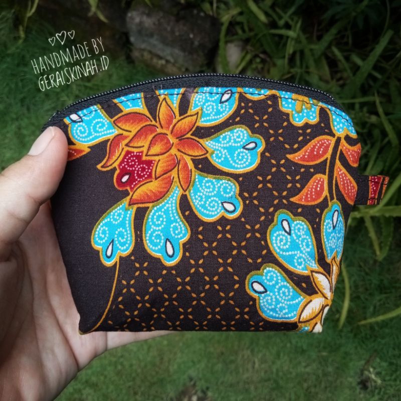 Dompet Kain Batik Mini / Dompet Koin Murah / Pouch Koin Estetik Souvenir