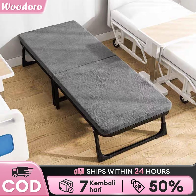 【Harga Murah】Kursi Malas Tempat Tidur Lipat Folding Bed Ranjang Lipat Kursi Lipat Dengan Roda