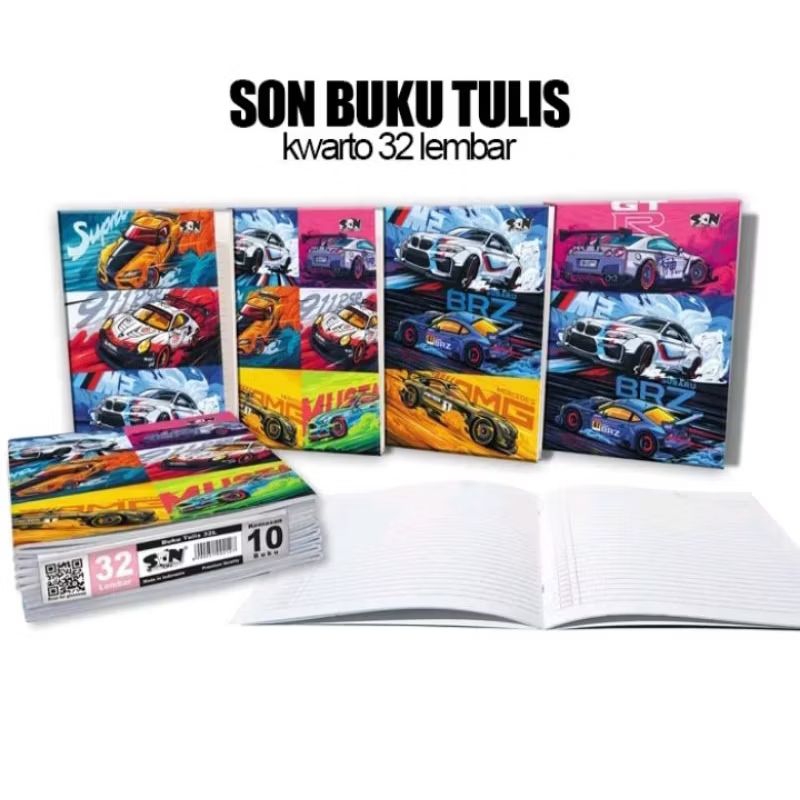 

BUKU TULIS SON 32 LEMBAR ISI 10 BUKU