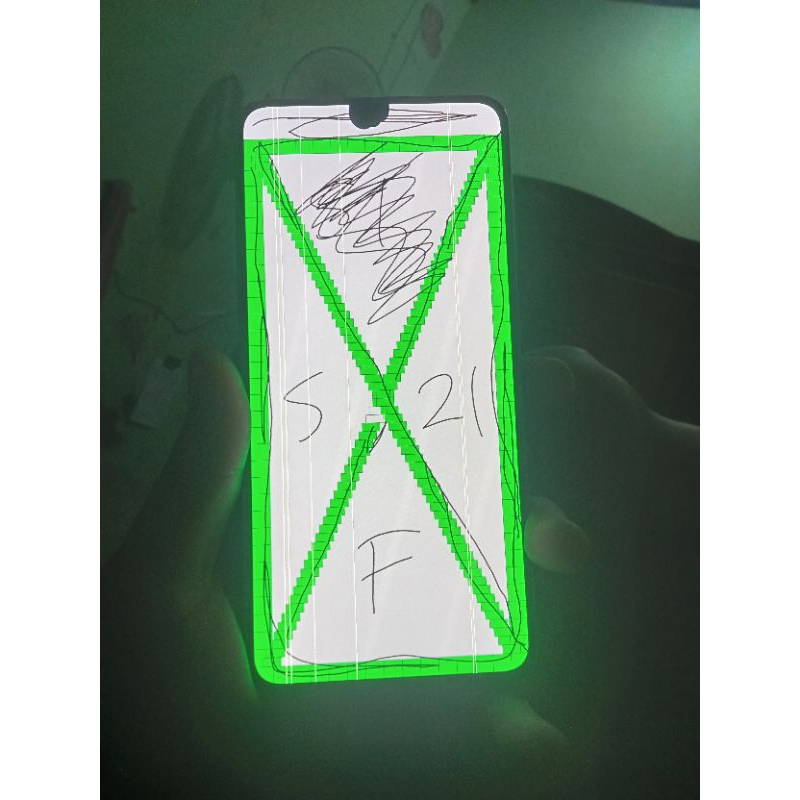 LCD + BACDOOR SAMSUNG S21 FE MINUS GARIS DAN TOMPEL