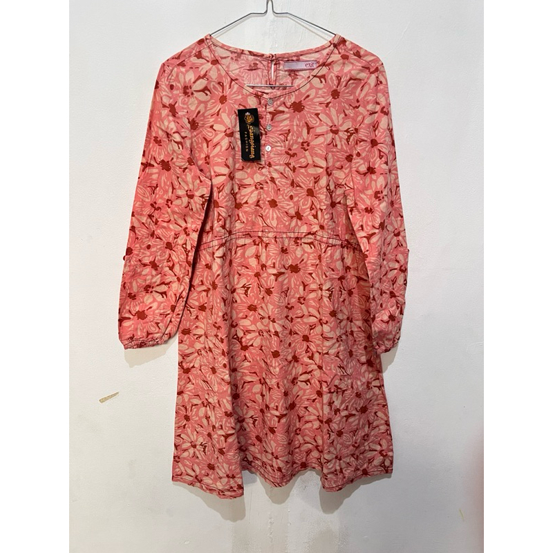 Tunik Bunga Bahan Katun