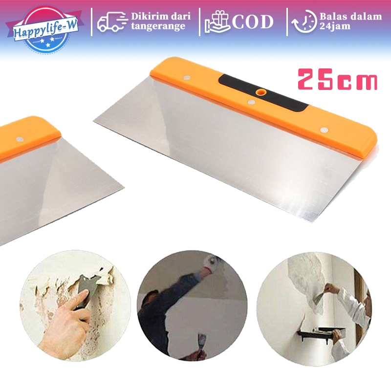 Sekrap Stainless 25cm Kape Stainless Putty Knife Scraper Dempul Stainless Kape Dempul Stainless