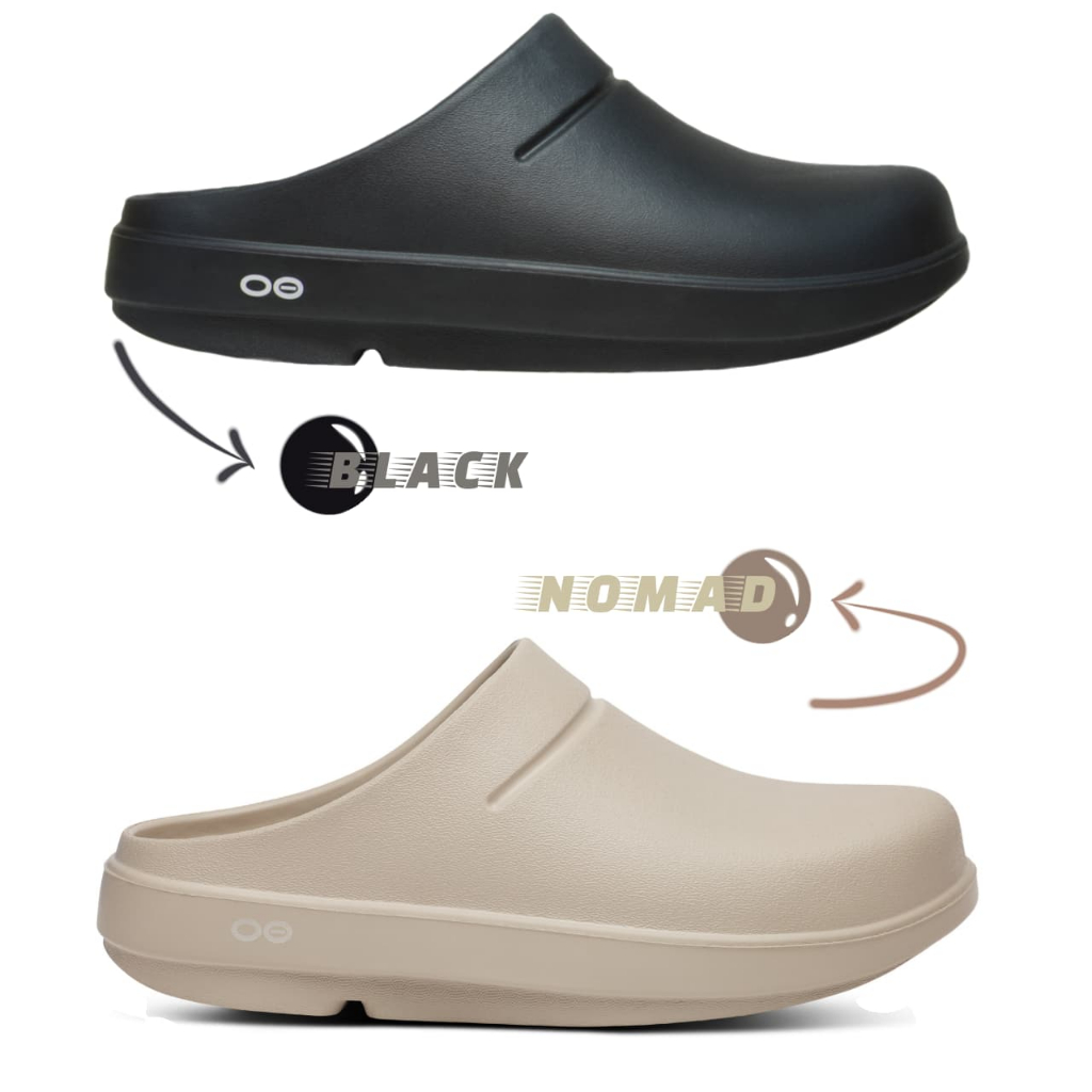 Ooclog Black , sandal untuk Recovery dan Plantar Facities