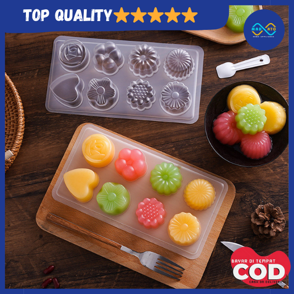 CETAKAN PUDING 6 IN 1 PLASTIK CETAKAN AGAR AGAR PLASTIK ANEKA MOTIF CETAKAN PUDING AGAR AGAR