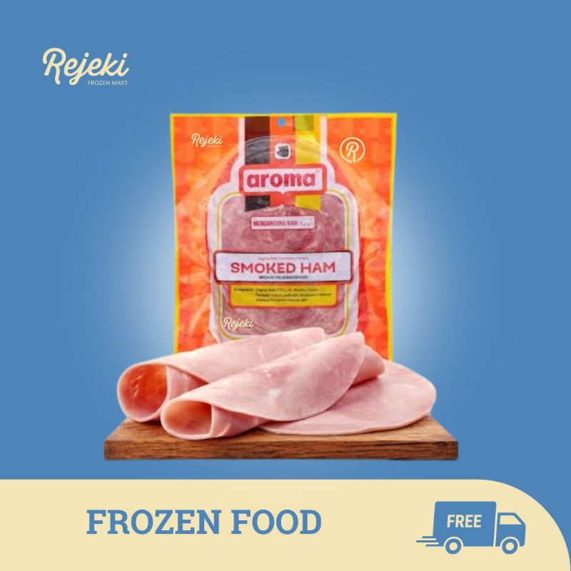 

Aroma Pork Smoked Ham Babi Asap 250gr - Rejeki Frozen Mart