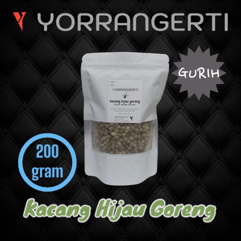 

Kacang Ijo Goreng - Camilan Enak Gurih Renyah Murah Sehat Tanpa bahan pengawet - Pouch 200 gram