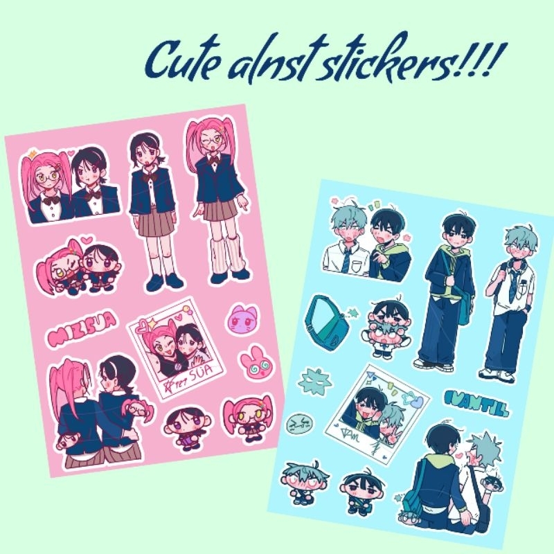 

cute Alnst stickers A6!!