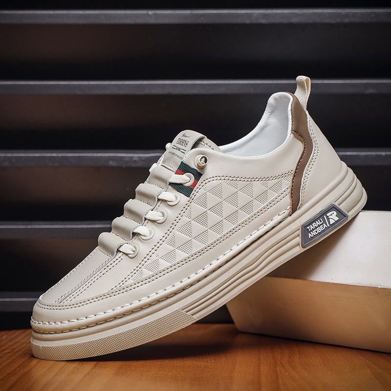 Sepatu Sneakers Pria Sepatu Santai Karet Putih Sepatu Pria Keren Sepatu Kerja Impor Pria