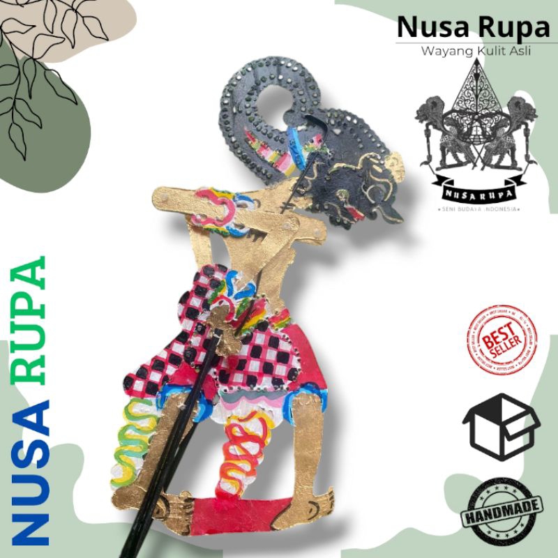 WAYANG KULIT ASLI Werkudara / Bima -+45cm