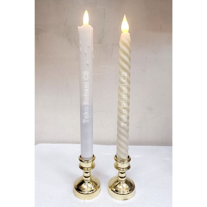 Lilin Electric 30cm 1pcs (Tanpa Baterai) - Lilin Electric - Lilin Elektrik - Lilin Doa