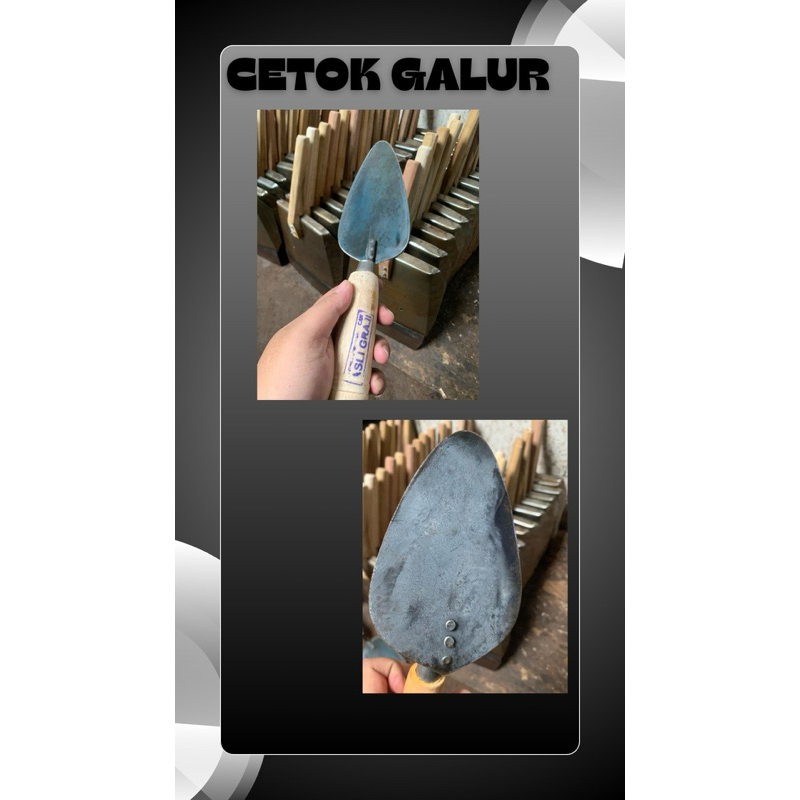 CETOK GALUR STAINLESS - CETOK GALUR GAGANG KAYU