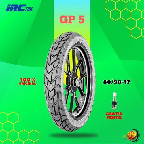 Ban Motor Bebek IRC GP5 80/90 Ring 17 Tubeless