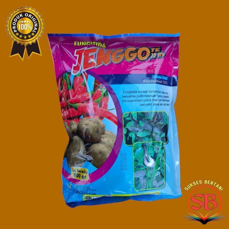 FUNGISIDA KLOROTALONIL JENGGO 75 WP - 500 GRAM