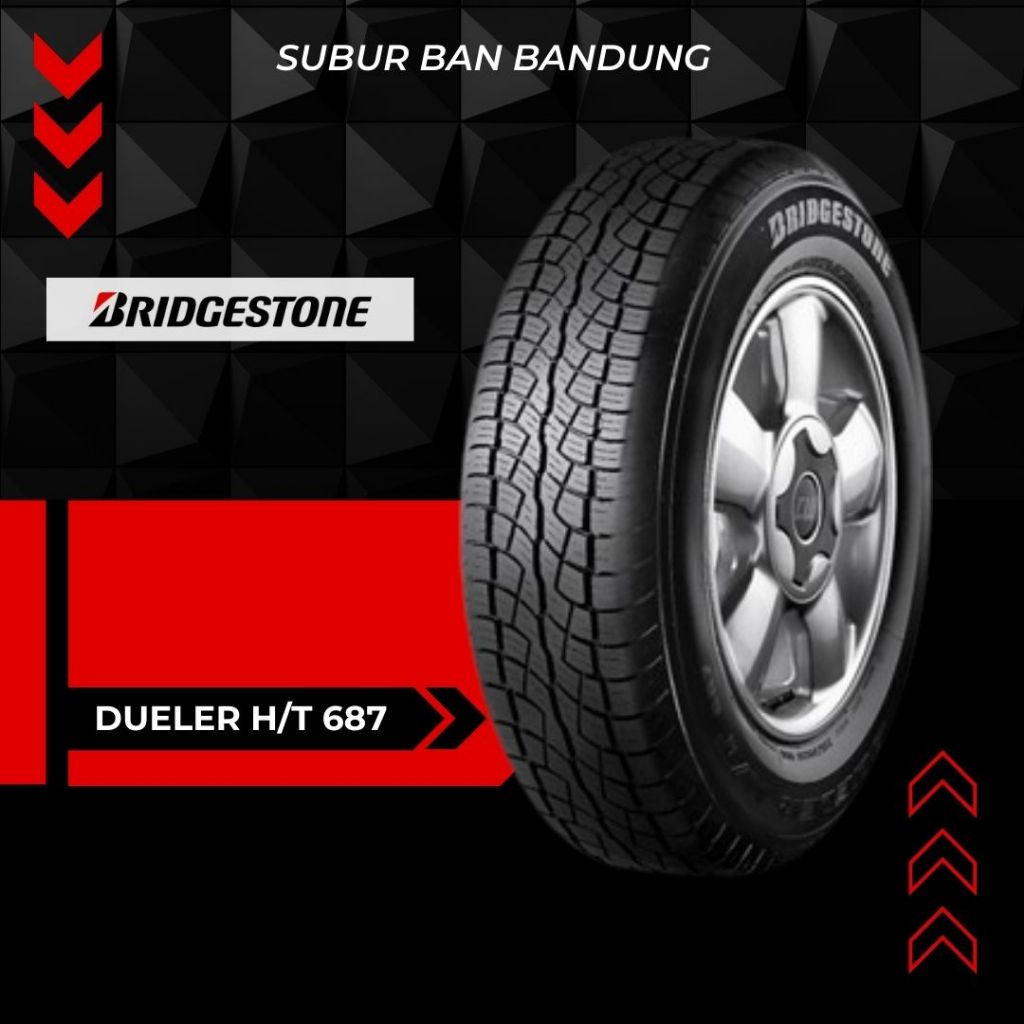 Ban Bridgestone Dueler H/T 687 225/65 R17 Ban Mobil OEM Fortuner Pajero Sport Terra