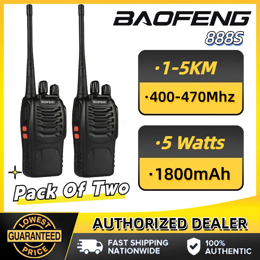 HT Handy Talky BF TH-BF-888S Walkie Talkie Jarak Jauh Radio UHF Walkie Talkie 400-470Mhz 2Unit/Set 1