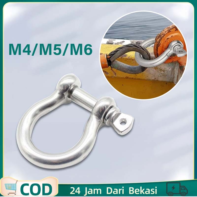 Isi 5 Segel D Shackle Stainless G 304 Stainless Shackle Bow Shackle