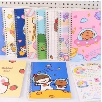 

NOTEBOOK A5 UKURAN SEDANG BUKU CATATAN/BUKU DIARY AESTHETIC & KARAKTER LUCU