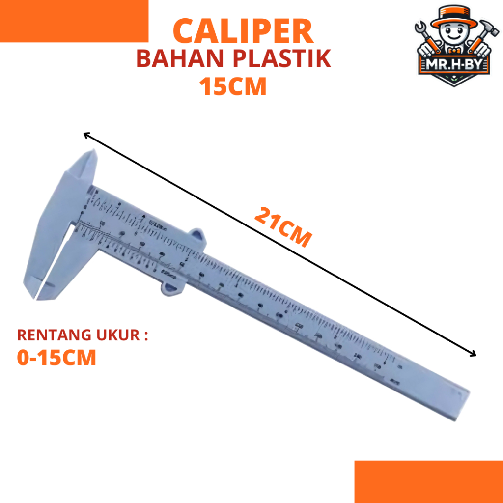 GemRed Jangka Sorong Kaliper Manual Sigmat Gauge Micrometer 150mm Bahan Plastik - MR_HBY