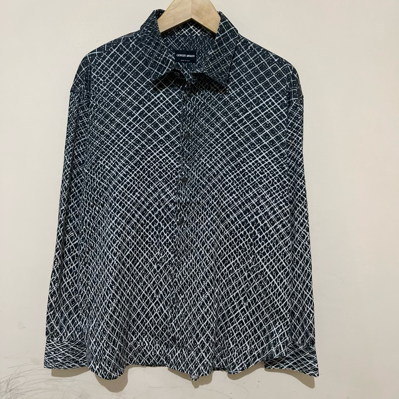 Kemeja Casual Motif Giorgio Armani