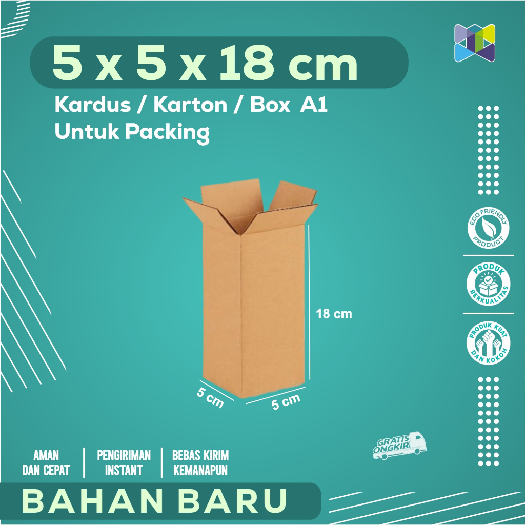 

Box Packing 5x5x18 / Kardus Packing / Karton Packing