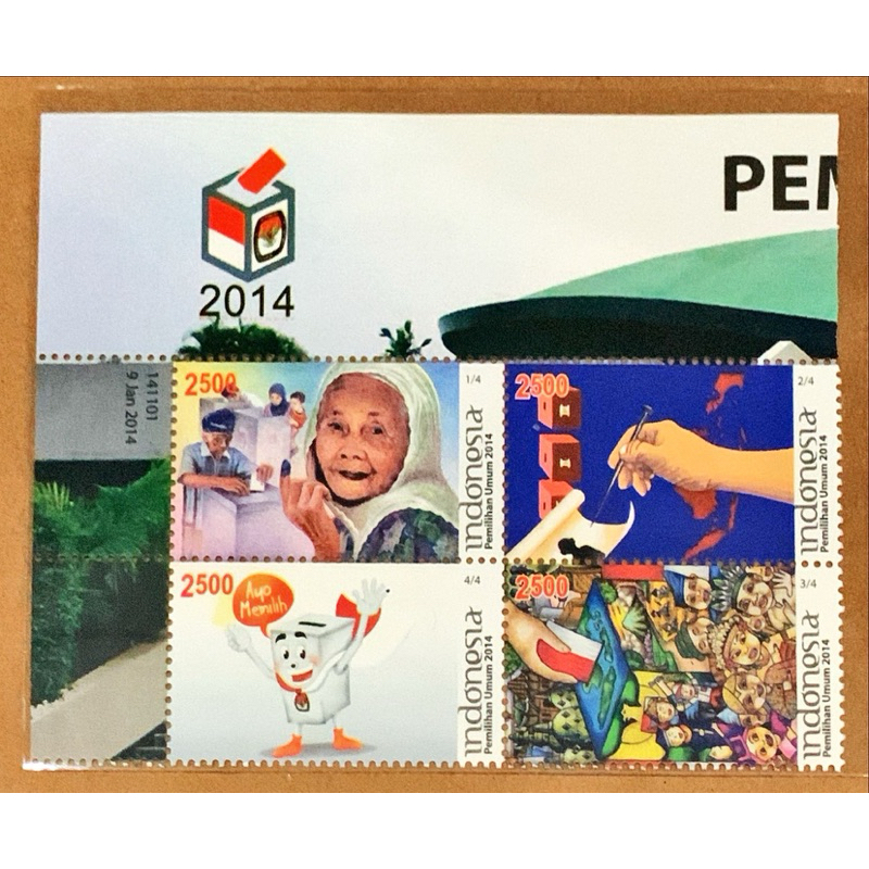

(BA) PRANGKO INDONESIA 2014 PEMILIHAN UMUM 4V SERIES MNH.