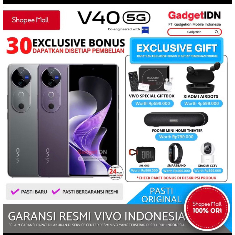 VIvo V40 5G 12GB+256GB byy